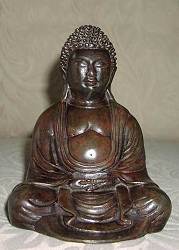 Chinese Bronze Buddha (6 in. tall)- early 20th C