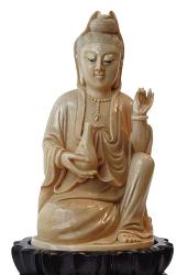 small Chinese ivory Buddha (5 in. tall)