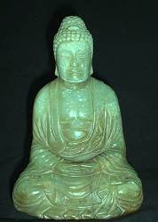 Genuine Jadeite Buddha (5 in. tall) - Chinese Qing Dynasty